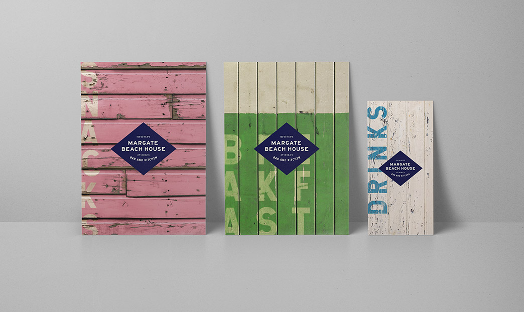 Menu covers standing